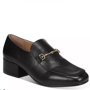 Sam Edelman Women's 7 Jamille Block Heel Loafers Black